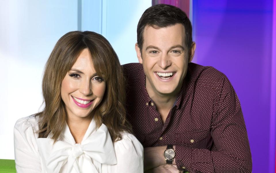 Matt Baker with co-host Alex Jones on The One Show