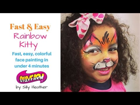 kitty cat face painting