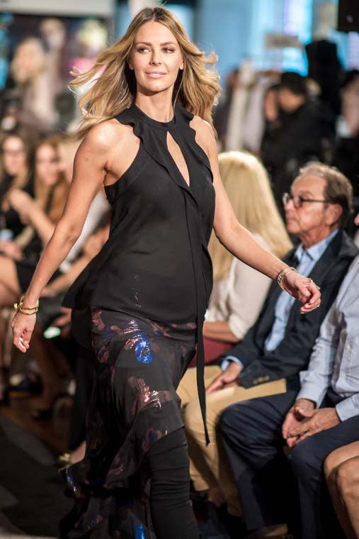 Jen, Tim and Kris storm the Myer runway