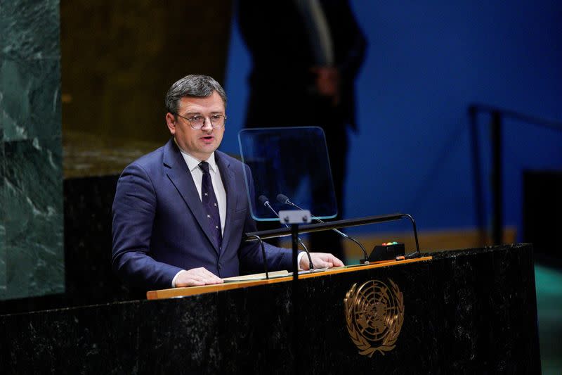 U.N. General Assembly holds high-level meeting on adoption of resolution on Ukraine in New York