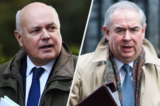 Iain Duncan Smith and Geoffrey Cox both have second jobs outside of being MPs (Photo: Getty)