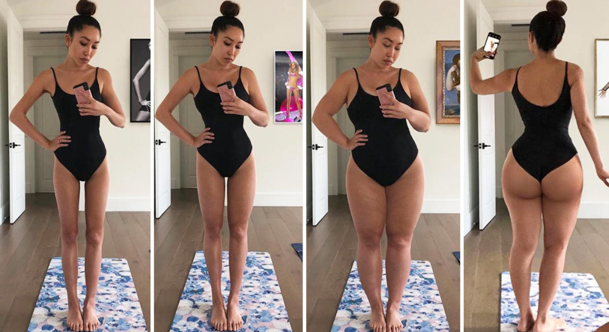 Woman Photoshops herself to show the 'perfect' body
