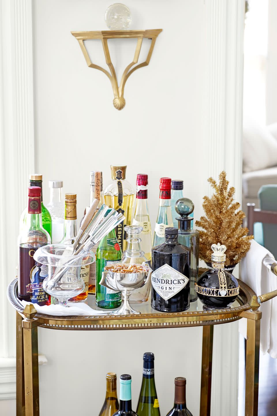 Consider the bar cart.