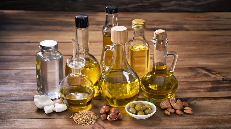 selection of oils