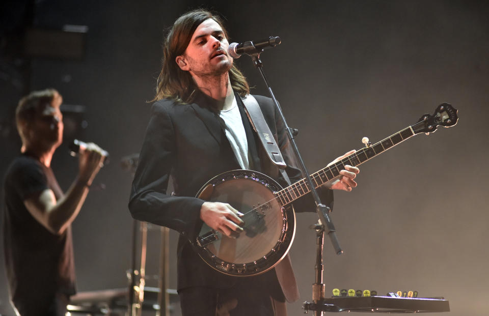 Winston Marshall of Mumford & Sons performs during the Okeechobee Music Festival at Sunshine Grove on March 08, 2020 in Okeechobee, Florida. (Photo by Tim Mosenfelder/WireImage)