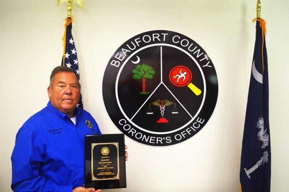 Beaufort County Coroner David Ott was named South Carolina’s coroner of the year at an annual statewide conference in late June, making history as the first coroner from Beaufort County to receive the honor. Any elected coroner from the Palmetto State’s 46 counties can be nominated.