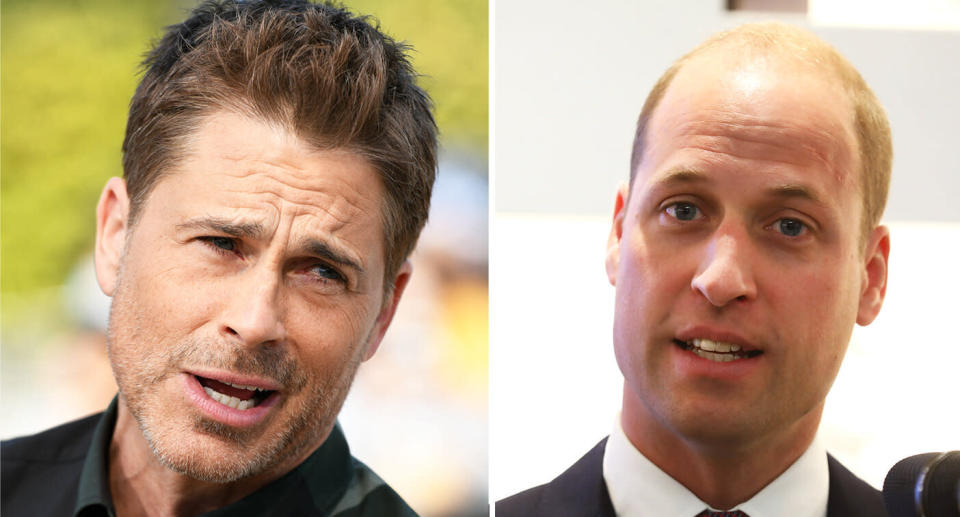 Rob Lowe says British men like Prince William set a "low bar" for vanity. [Photo: Getty]