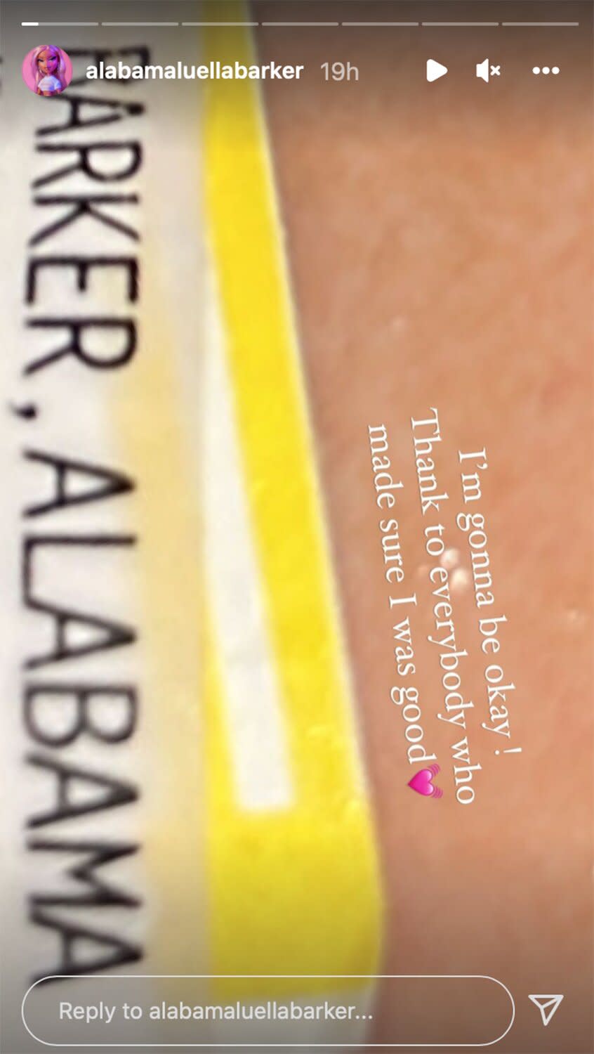 Alabama Barker ER wristband