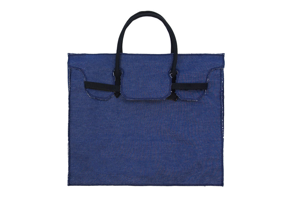 Slow and Steady Wins the Race Denim Rectangular Bag