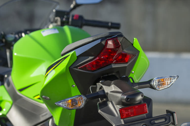 We appreciate Kawasaki’s attention to detail in the styling department, including this H2 inspired tail lamp.