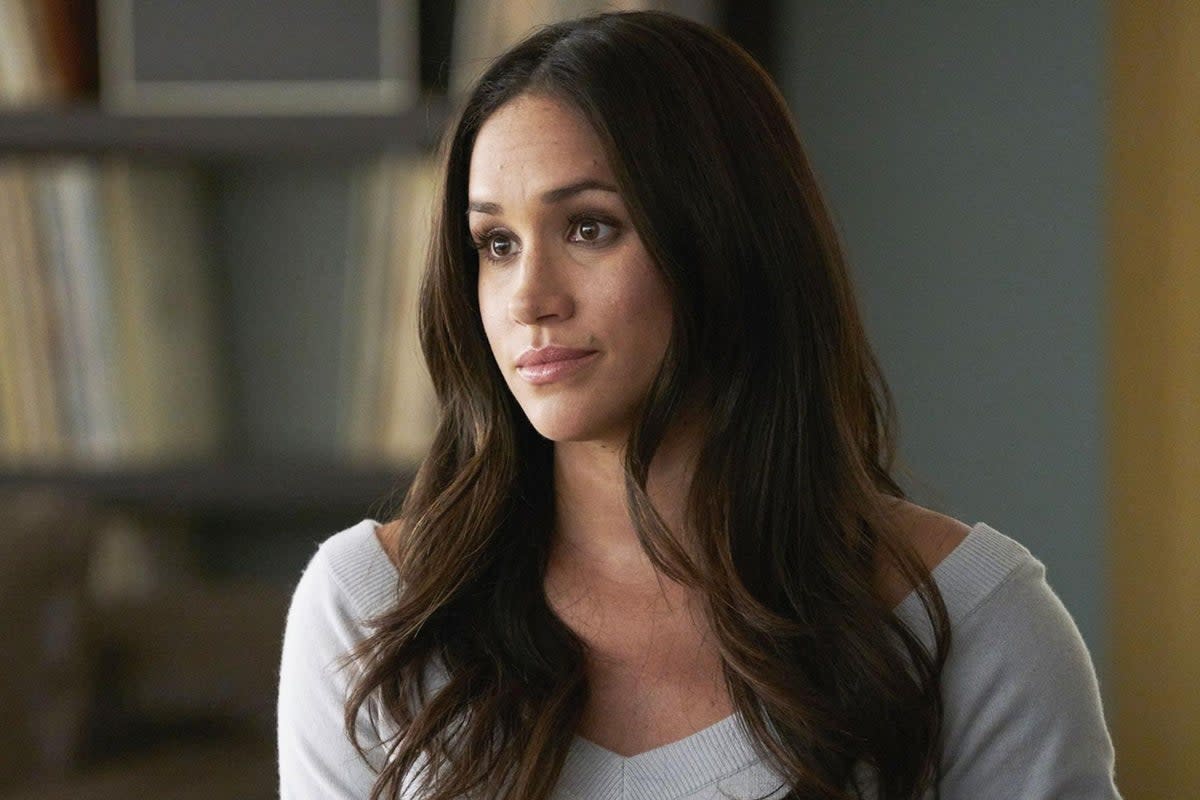 Meghan Markle as Rachel Zane on season seven of ‘Suits’ (USA Network/Netflix/Kobal/REX/Shutterstock)