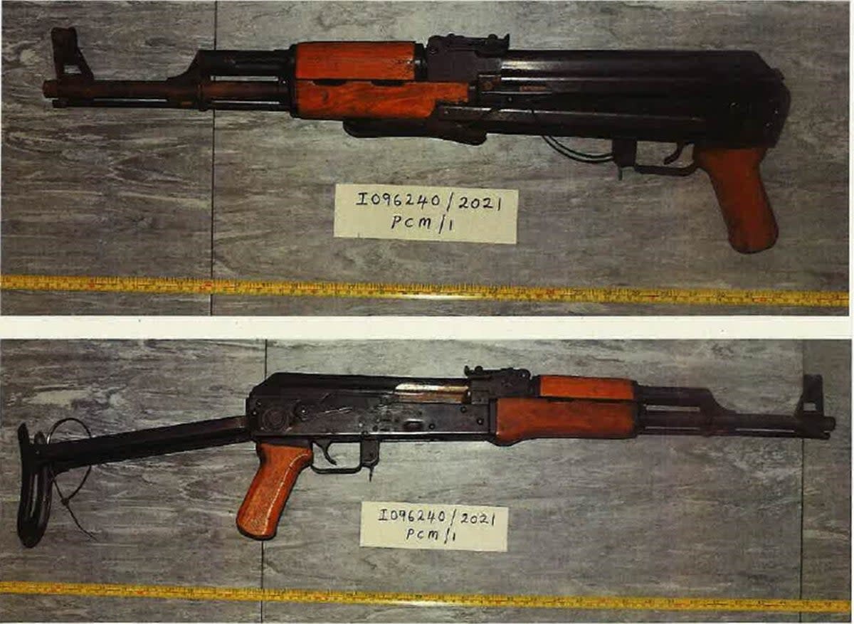 AK-47 assault rifles are among the weapons under-18s will have restricted access to videos of on YouTube (Met Police)