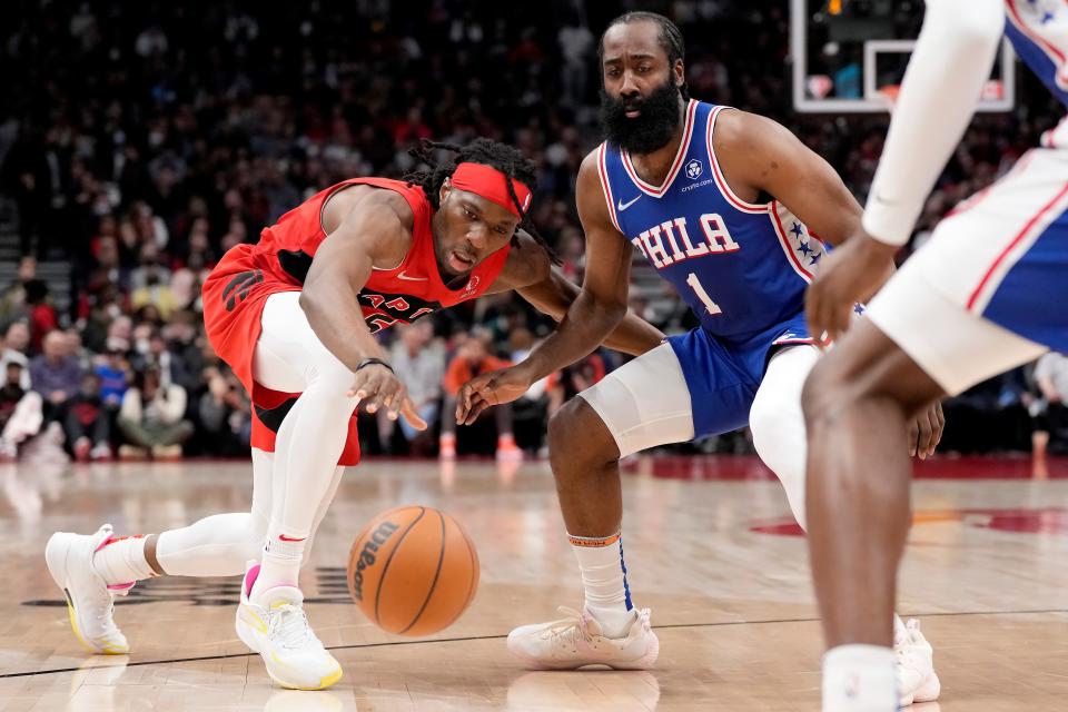 The Toronto Raptors and Philadelphia 76ers face off in the first round of the NBA Playoffs.