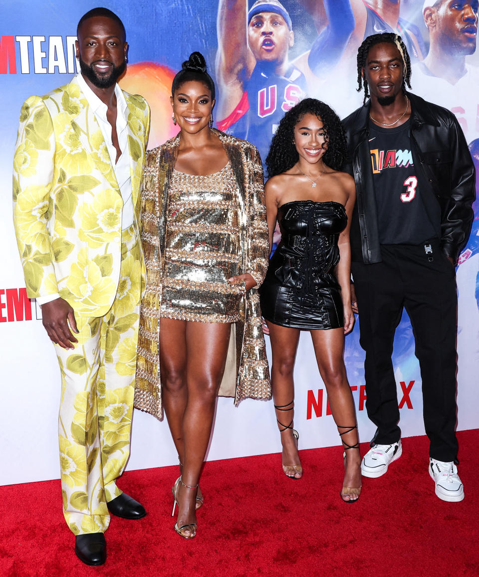 <p>Dwyane Wade, Gabrielle Union, Lola Clark and Zaire Wade shine at the Los Angeles screening of <em>The Redeem Team </em>at the Netflix Tudum Theater in L.A. on Sept. 22. </p>