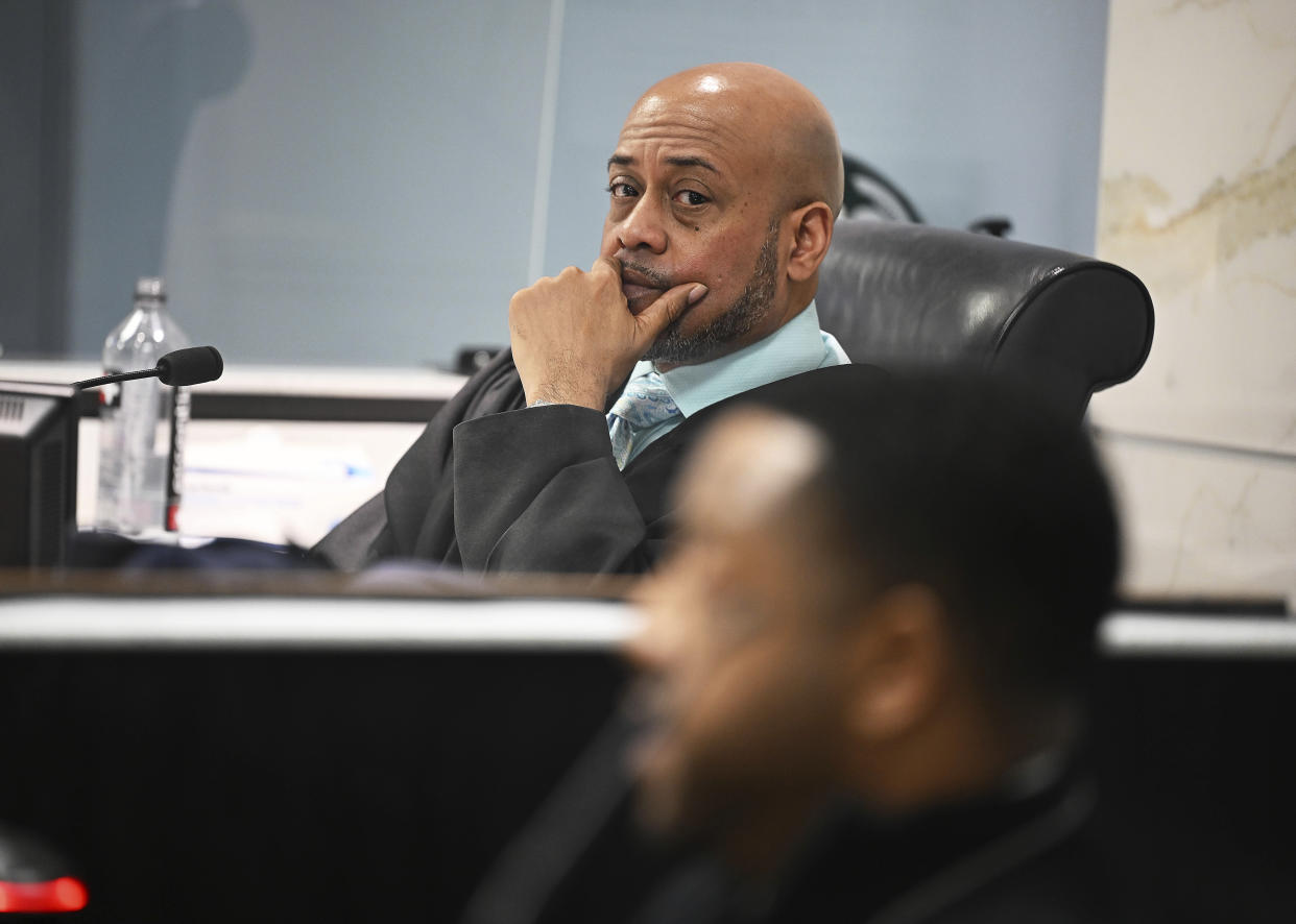 Judge Kenneth King listens to testimony in Detroit in January.