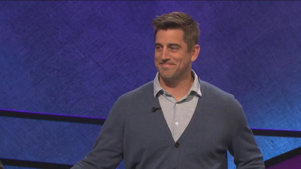 Green Bay Packers quarterback Aaron Rodgers won "Celebrity Jeopardy!" in 2015.