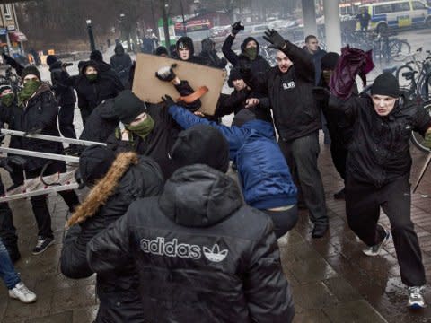 Stockholm riots protesters