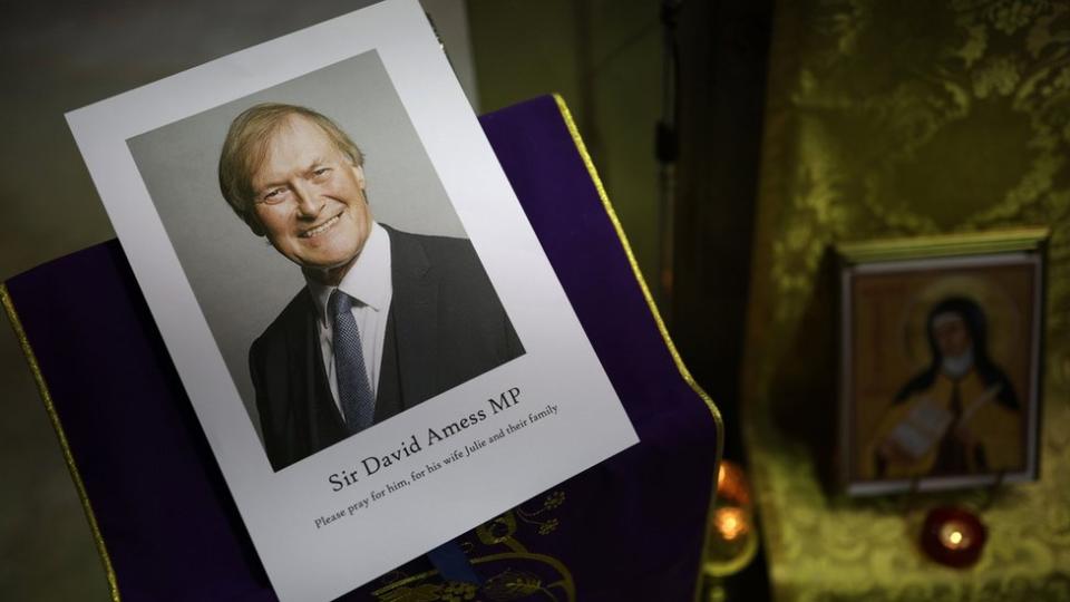 Una foto de David Amess, en Essex