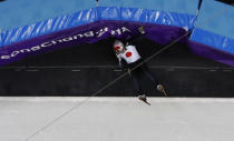 Short Track Speed Skating Events - Pyeongchang 2018 Winter Olympics - Men's 500m Semifinal - Gangneung Ice Arena - Gangneung, South Korea - February 22, 2018 - Ryosuke Sakazume of Japan crashes. REUTERS/John Sibley