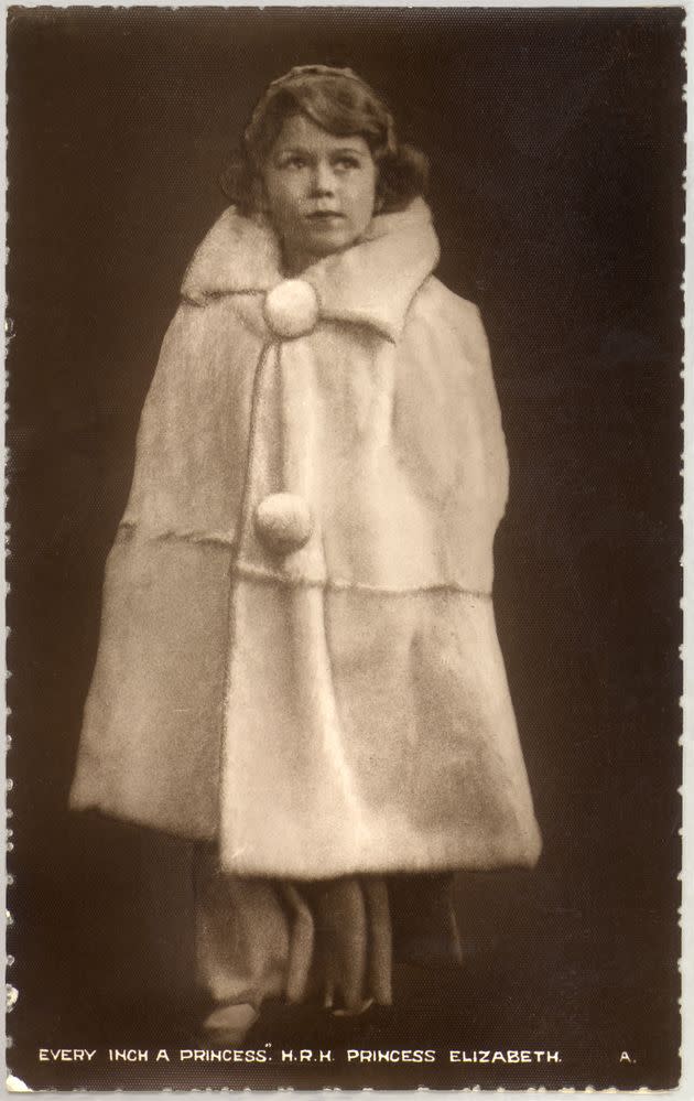 Princess Elizabeth in an elegant winter coat in a photo circa 1935. (Photo: Hulton Archive/Getty Images)