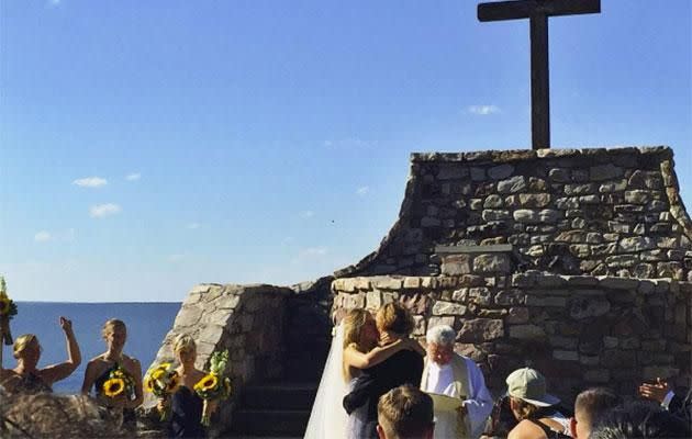 The pair got married in Mifflintown, Pennsylvania, close to Nathaniel's hometown. Photo: Instagram