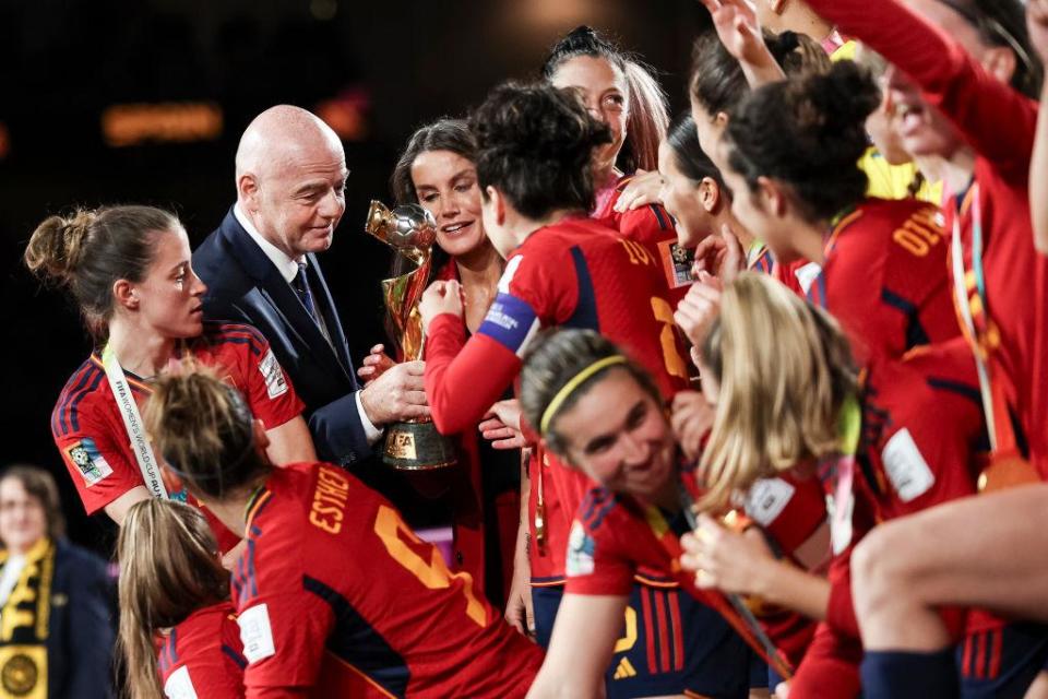 Gianni Infantino y la selección  de España