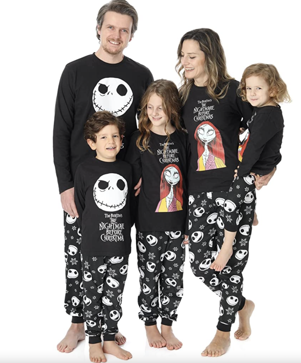 <p><a href="https://www.amazon.com/Disney-Nightmare-Before-Christmas-Pyjamas/dp/B0BKGP8B2R/ref=asc_df_B0BKGQNX3H/?tag=syn-yahoo-20&linkCode=df0&hvadid=635767254648&hvnetw=g&hvrand=2122517746623772890&hvdev=c&hvlocphy=9026795&hvtargid=pla-2120866291152&th=1&psc=1&ascsubtag=%5Bartid%7C2164.g.36973547%5Bsrc%7Cyahoo-us" rel="nofollow noopener" target="_blank" data-ylk="slk:Shop Now;elm:context_link;itc:0;sec:content-canvas" class="link ">Shop Now</a></p><p>'The Nightmare Before Christmas' Pajamas</p><p>amazon.com</p><p>$28.00</p><span class="copyright">Amazon</span>