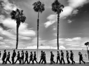 <p>Riot police move in to quell protests outside a Donald Trump rally on May 25 in Anaheim, Calif. (Photo: Holly Bailey/Yahoo News) </p>