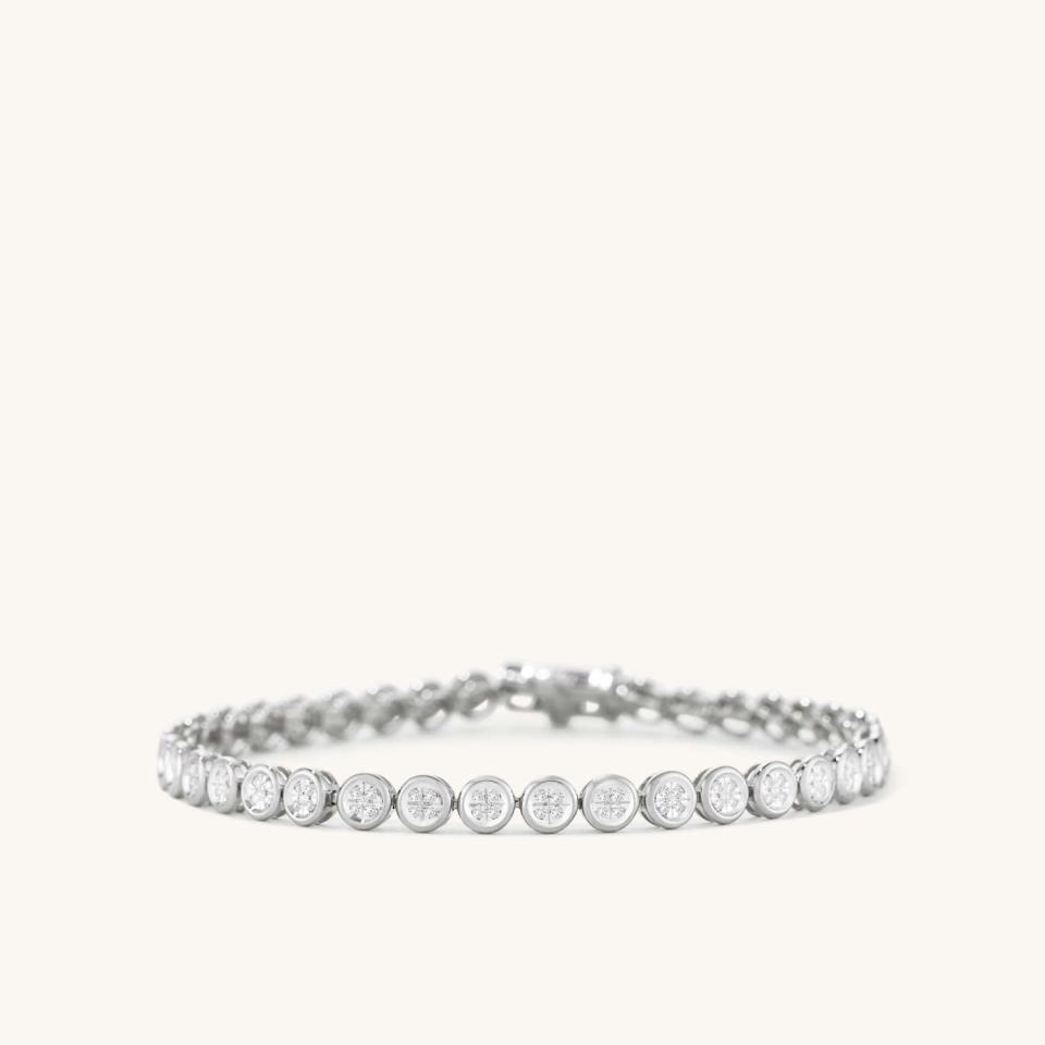 6) Micro-Pavé Diamond Rivière Bracelet