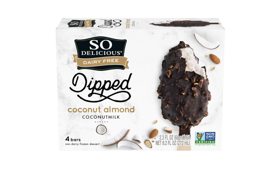 <p><a href="https://go.redirectingat.com?id=74968X1596630&url=https%3A%2F%2Fwww.walmart.com%2Fip%2FSo-Delicious-Dairy-Free-Dipped-Coconut-Almond-Coconutmilk-Frozen-Dessert-Bar-4-Count%2F47437752&sref=https%3A%2F%2Fwww.delish.com%2Ffood%2Fg19841372%2Fbest-healthy-ice-cream%2F" rel="nofollow noopener" target="_blank" data-ylk="slk:Shop Now;elm:context_link;itc:0;sec:content-canvas" class="link ">Shop Now</a></p><p>So Delicious</p><p>$5.47</p><p>Walmart</p>