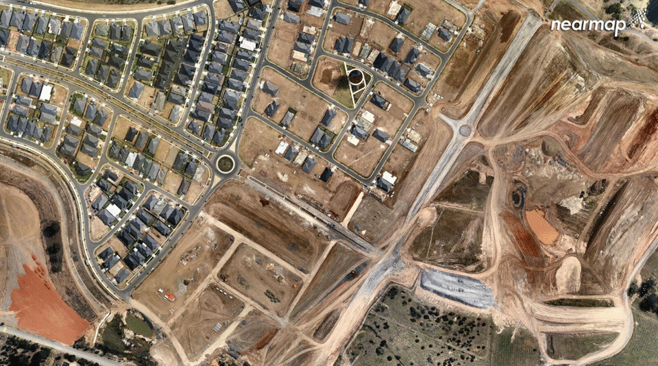 <span>The area underwent major redevelopment. Photo: </span>Nearmap.com.au