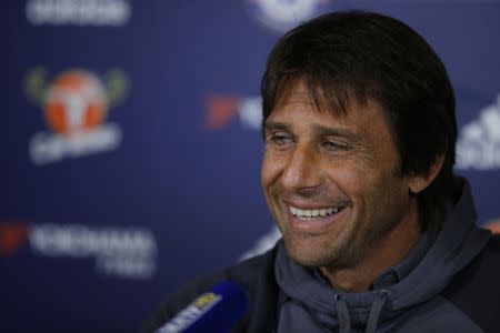 Britain Football Soccer - Chelsea - Antonio Conte Press Conference - Chelsea Training Ground - 30/9/16 Chelsea manager Antonio Conte during the press conference Action Images via Reuters / Andrew Couldridge Livepic