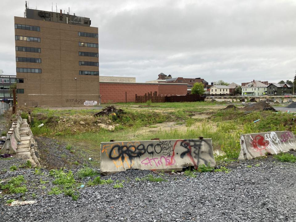 The site of the planned CityPlace development in downtown Burlington, photographed May 19, 2022.