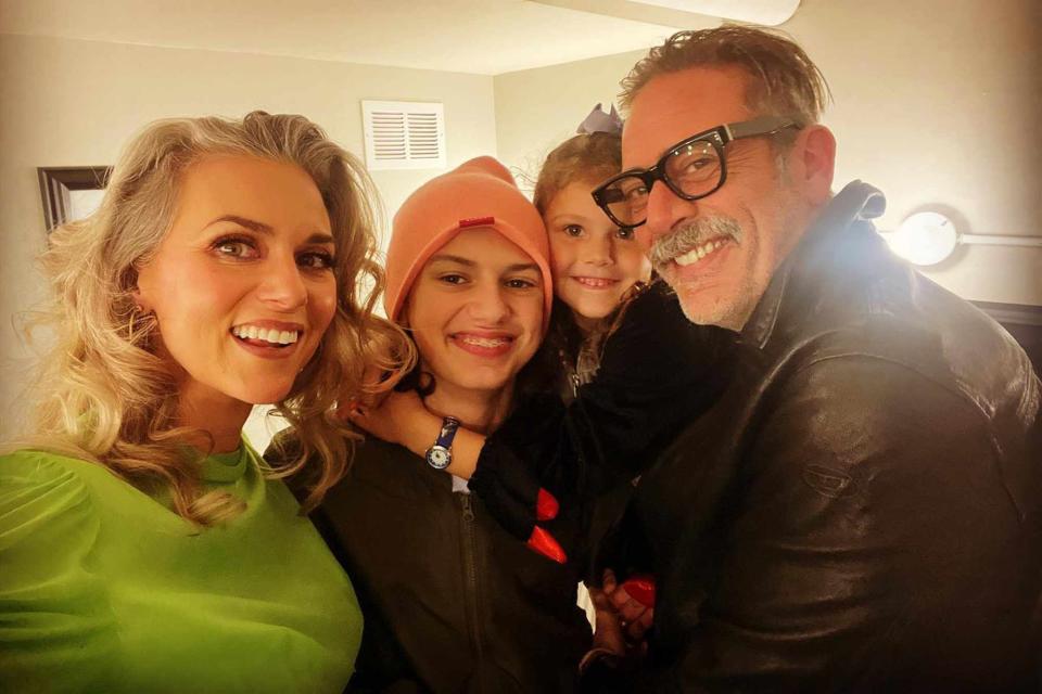 <p>Hilarie Burton Instagram</p> Hilarie Burton and Jeffrey Dean Morgan with their kids: Augustus and George.