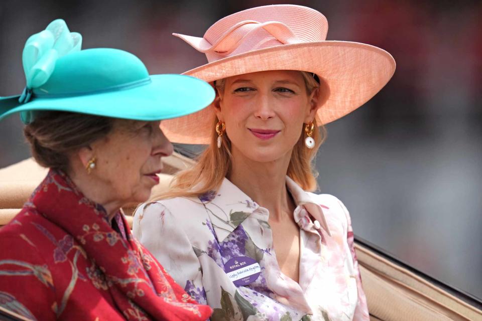 <p>John Walton/PA Images via Getty </p> Princess Anne and Lady Gabriella Kingston at Royal Ascot on June 18, 2024