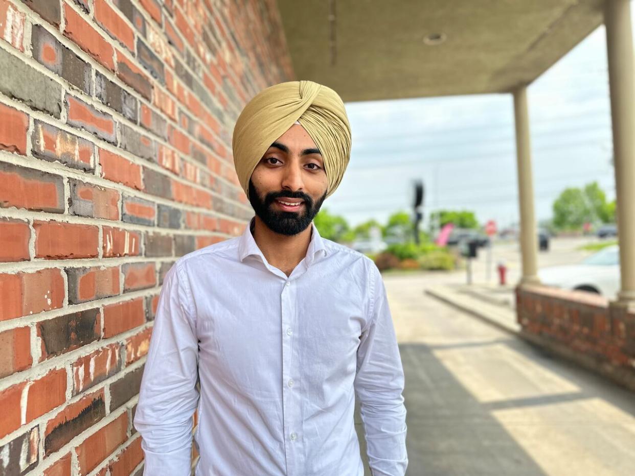 Harkirat Singh Virdi says he learned French, his fourth language, to become a permanent resident of Canada. He calls it his 'best investment.'  (Saloni Bhugra/CBC - image credit)