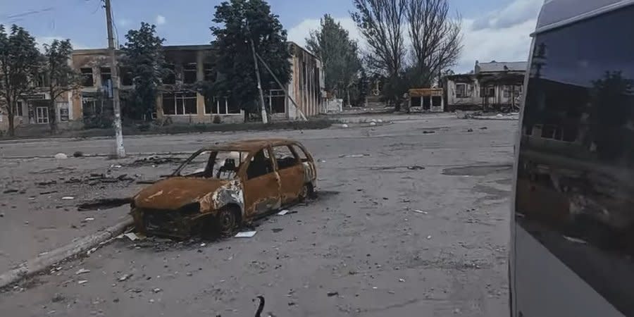 Frame from movie White Angel - The End of Maryinka