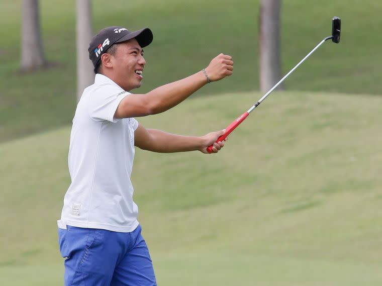 王偉祥以兩回合總桿138桿(-6)奪冠。葉勇宏攝