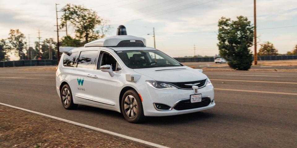 Waymo minivan