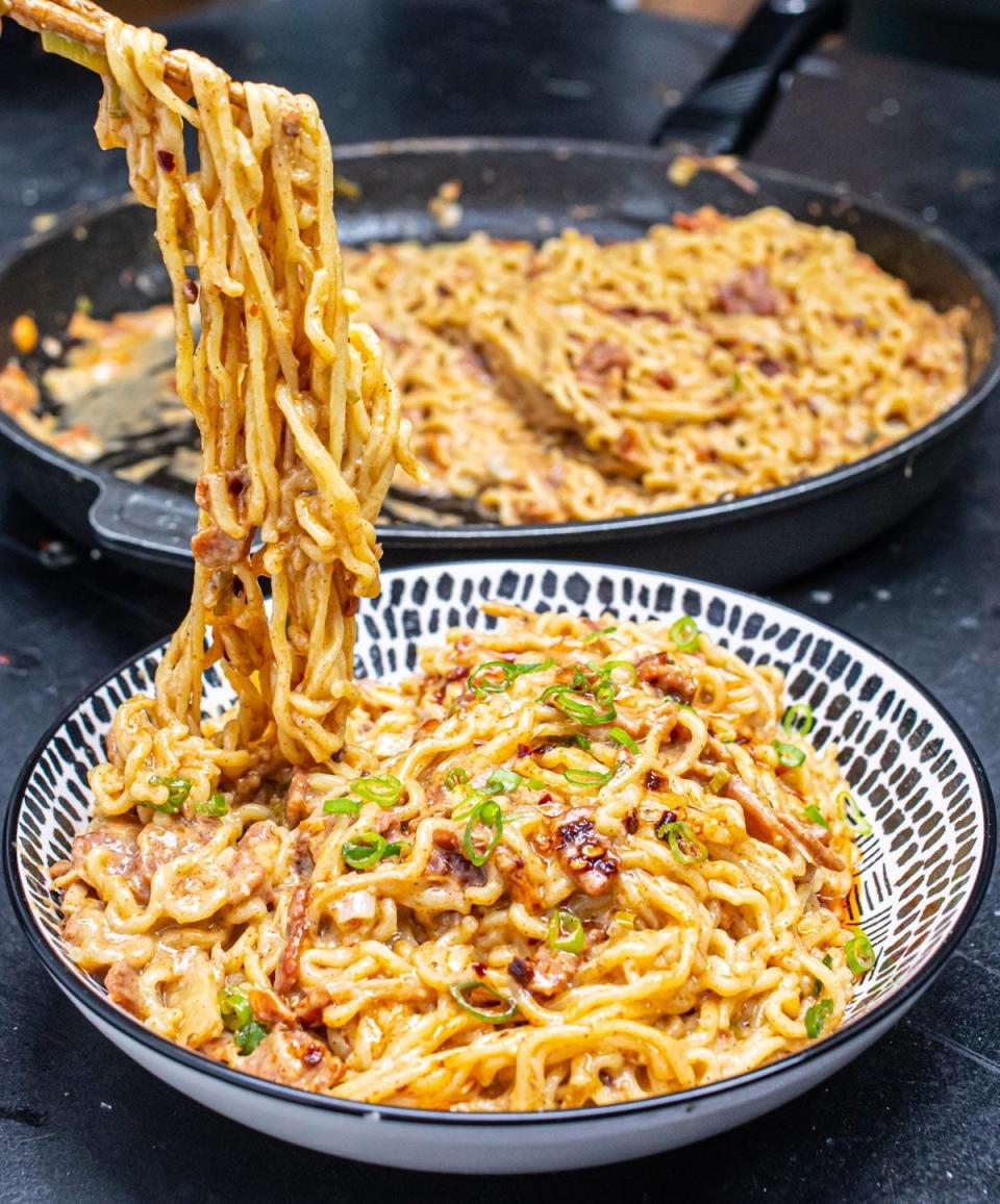 These bacony noodles are not only flavourful, they make you feel like your adulting (MOB Kitchen)