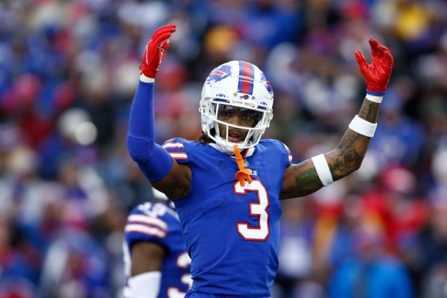 What is the No. 3 patch on Bills' jerseys? Buffalo honors Damar Hamlin's  recovery during playoff run