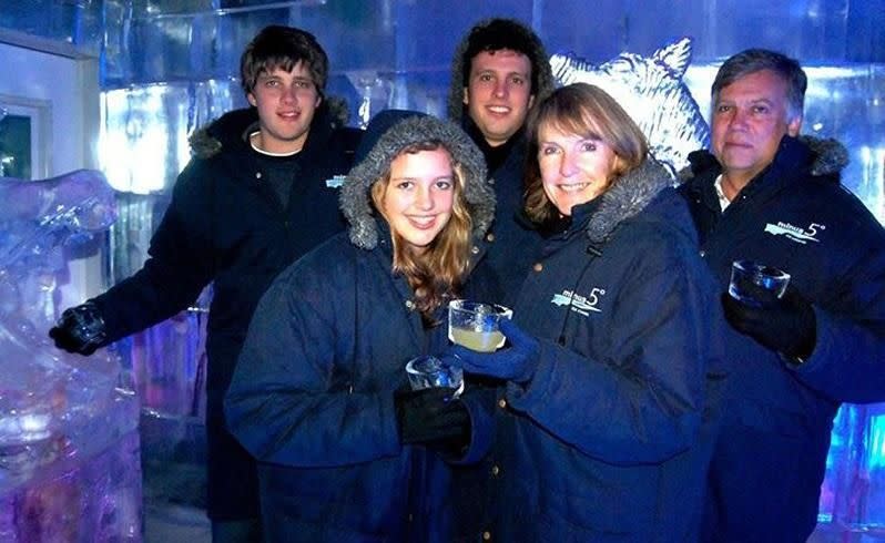 The van Breda family before the murders: (left to right) Henri, 20, Marli, 16, Rudi, 22, father Martin, 55, his wife Theresa, 54. Source: Facebook