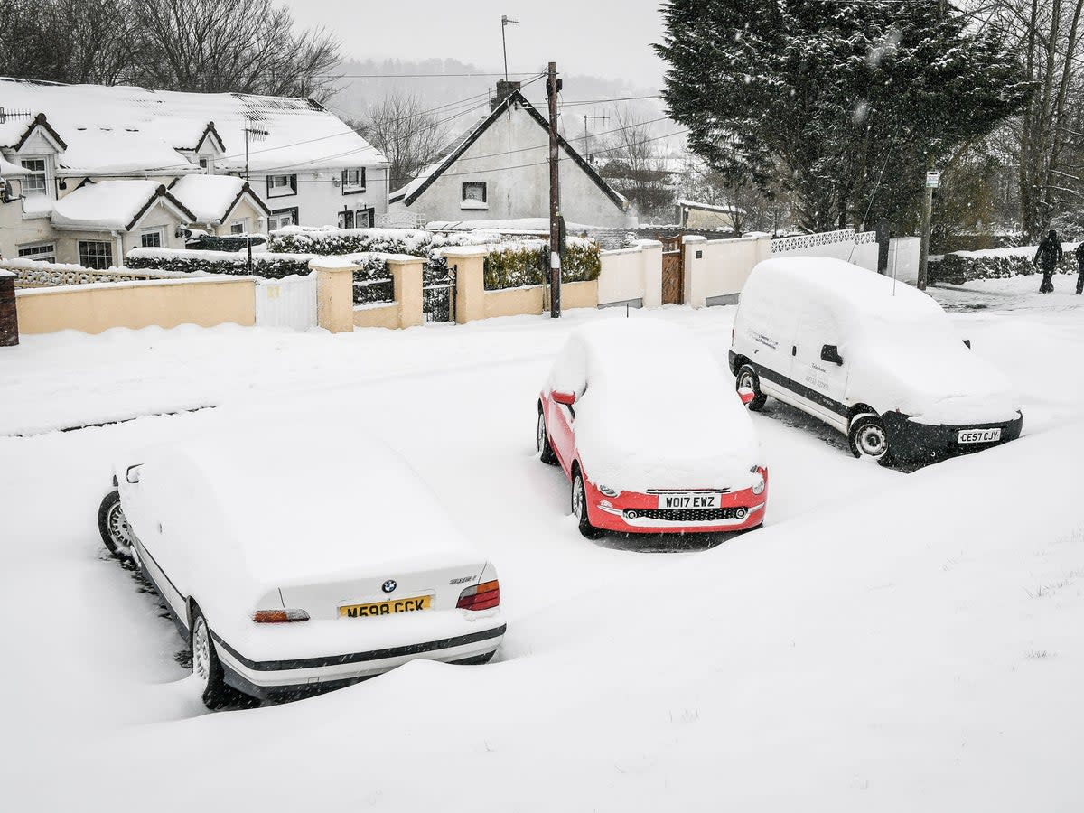 File photo: UK was blanketed with snow during ‘Beast from the East’ in 2018 (PA)