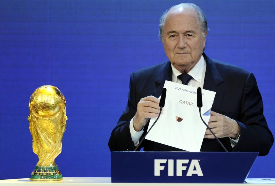 Qatar won the bid for the World Cup back in 2010, sparking intense scrutiny of the voting process headed by Blatter (AFP via Getty Images)