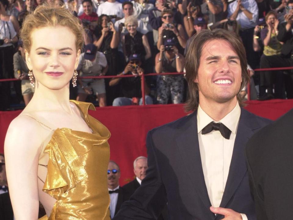 Kidman and Cruise at the 72nd Academy Awards ceremony in 2000 (Getty Images)