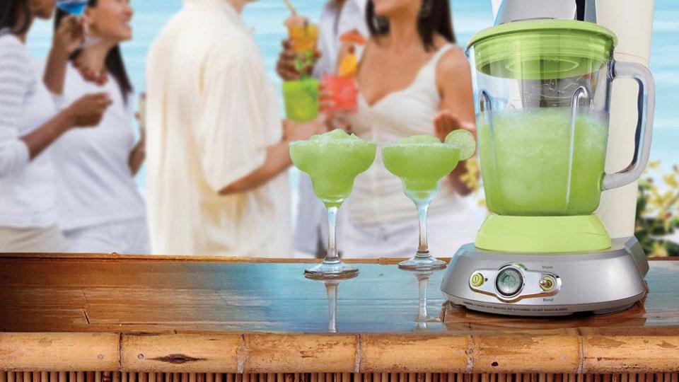 Keep the summertime feelings up year-round with this stylish margarita maker.