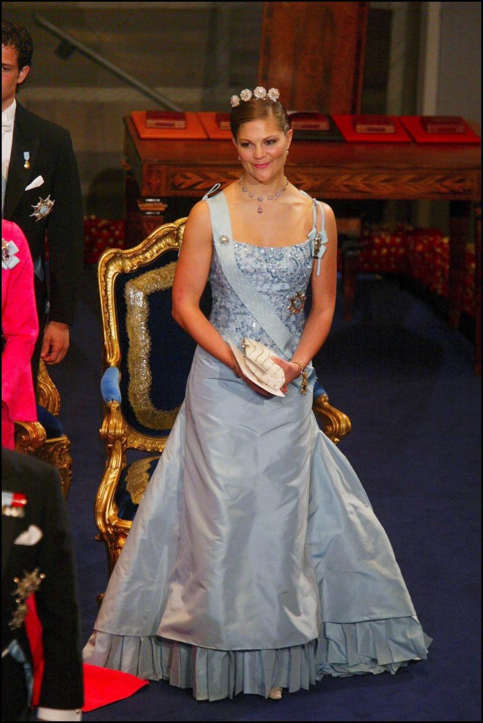 royal sweden family attends nobel prize ceremony in stockholm, sweden on december 10, 2003