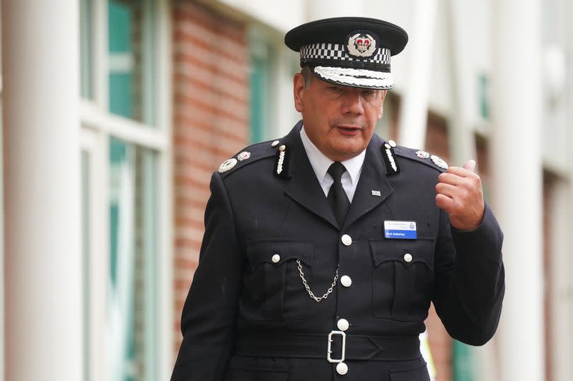 Suspended chief constable Nick Adderley