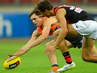 The tough-tacklng forward has an eye for goal and possesses supreme fitness. Steele should add some toughness and poise to the Giants midfield this year.