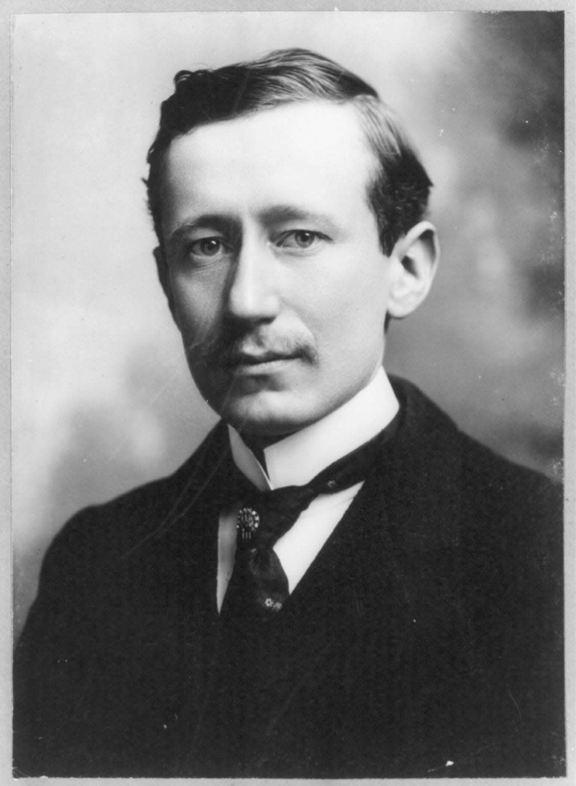 This photograph from the Library of Congress archives, shows inventor Guglielmo Marconi, circa 1903.